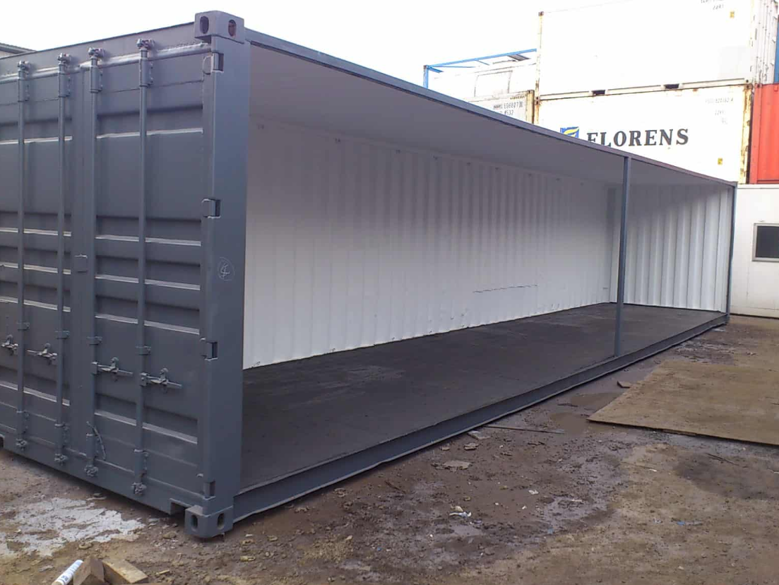 40ft Container with open_side panel
